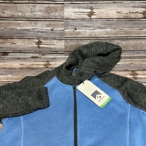 Storm Creek Womens Eco-Insulated‎ Full Zip Hoodie Blue Black XS NWT